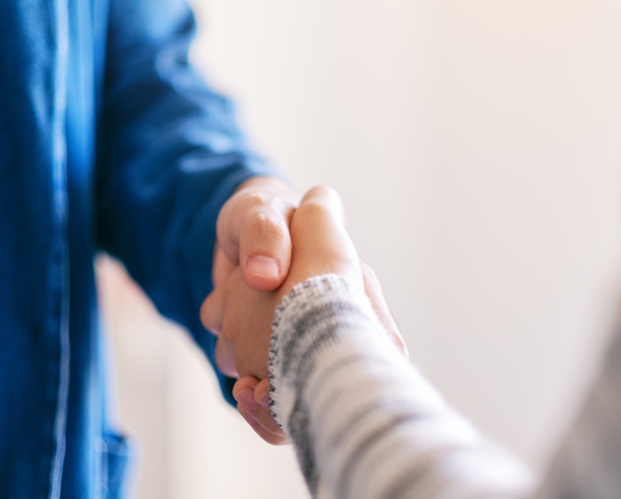 people shaking hands